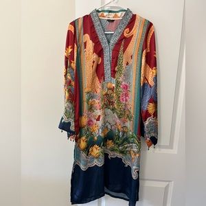 Sapphire silk kurta size small